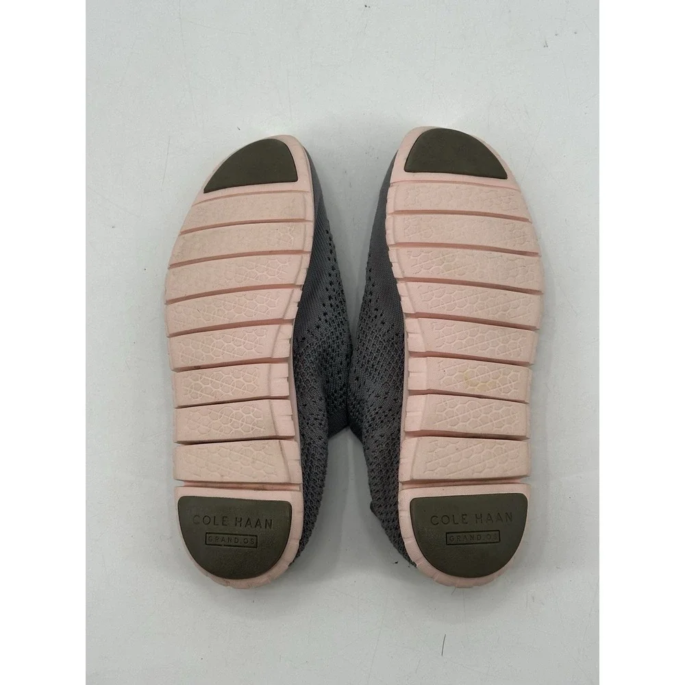 Cole Haan ZERØGRAND Wingtip Oxford Size 9.5 B Ironstone‎ Stitchlite-Peach